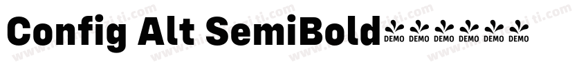 Config Alt SemiBold字体转换